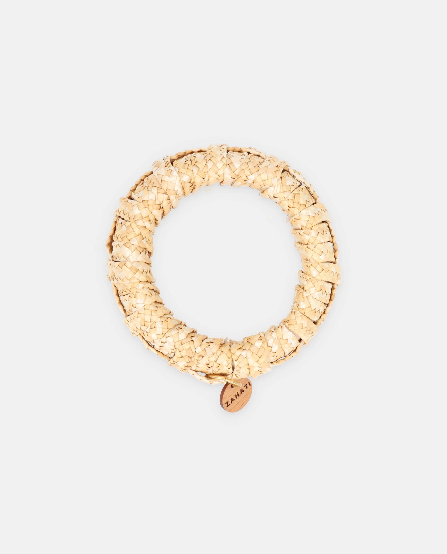 Natural straw cross bracelet