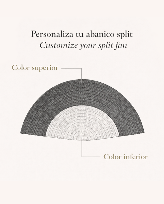 Abanico Split Bicolor - Customizado