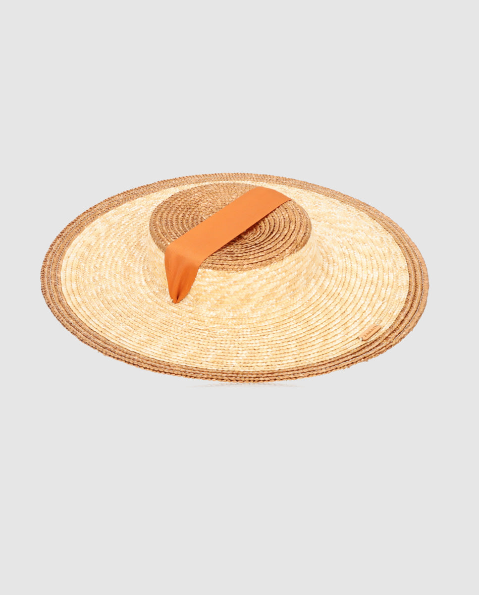 Sombrero Andalusian bicolor camel natural