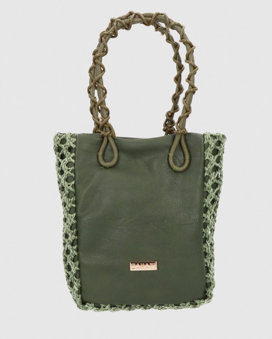 Bolso-Zig-Zag-Mediano-Duo-Verde-Oliva-1-Bolsos Zahati