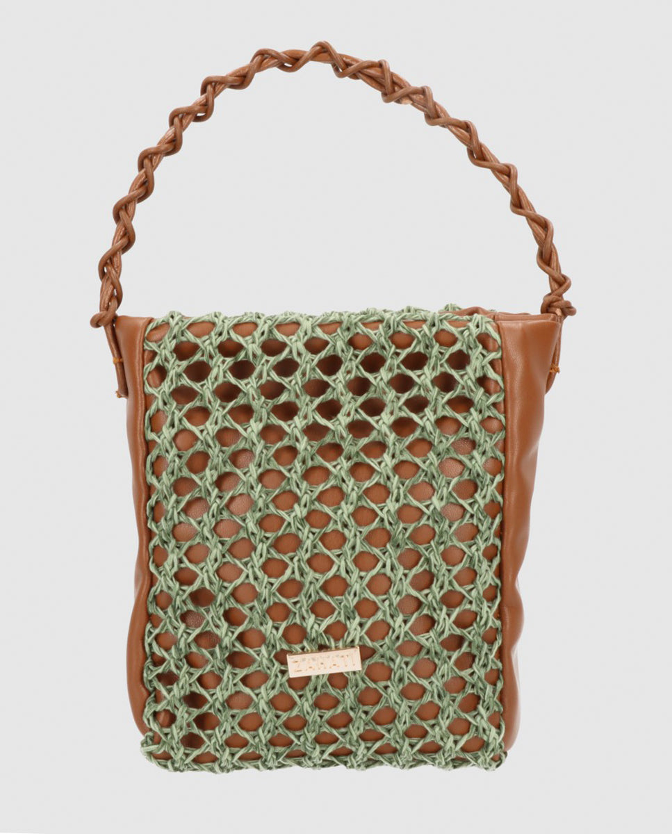 Bolso-Zig-Zag-Mediano-verde-+-marron-1-Bolsos Zahati