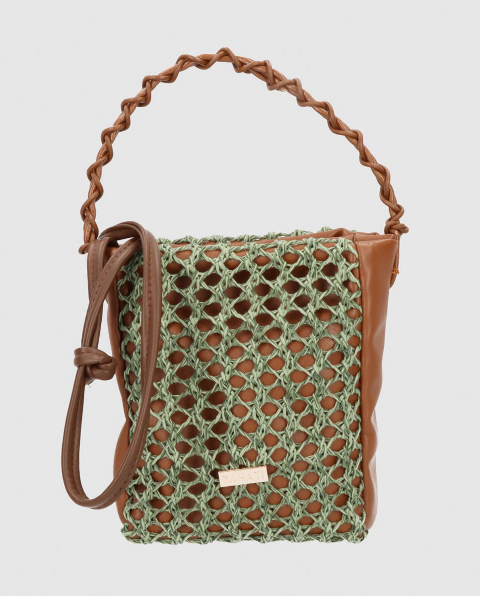 Bolso-Zig-Zag-Mediano-verde-+-marron-2-Bolsos Zahati