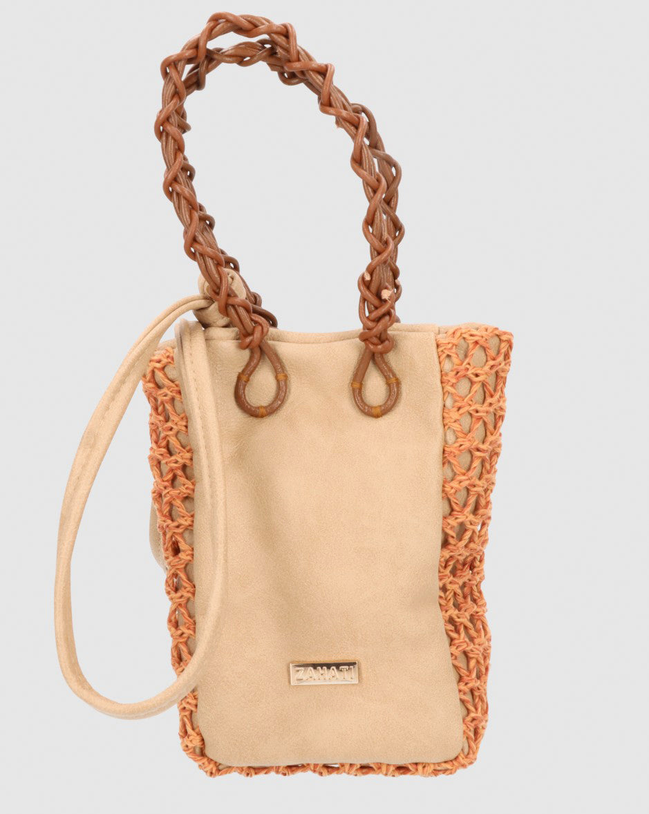 Bolso-Zig-Zag-Mini-duo-Camel-+-naranja-2-Bolsos Zahati