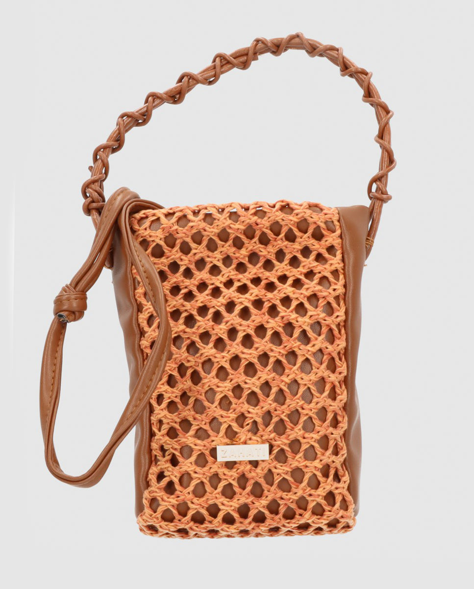 Bolso-Zig-Zag-Mini-naranja-+-marron-2-Bolsos Zahati