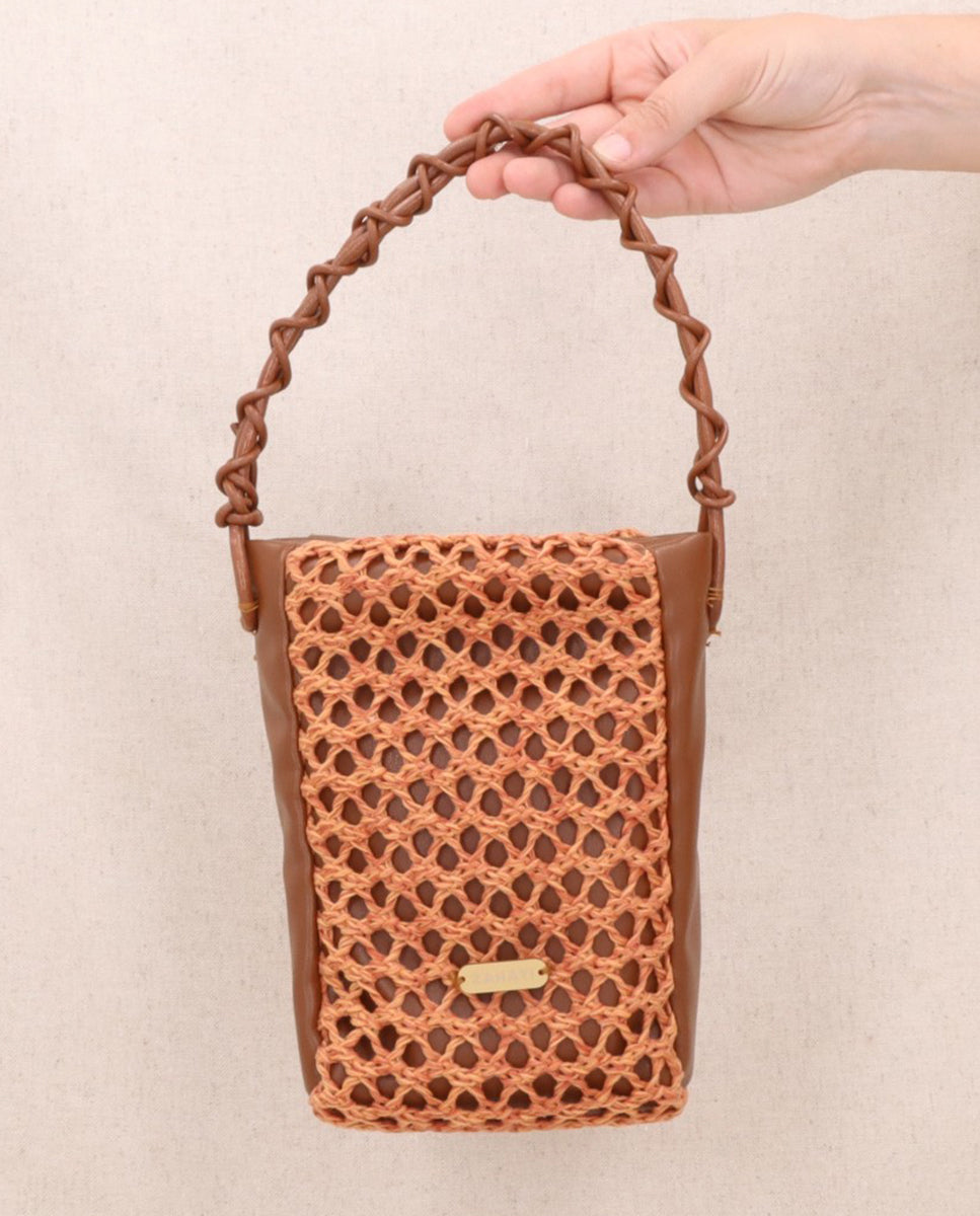 Bolso-Zig-Zag-Mini-naranja-+-marron-3-Bolsos Zahati