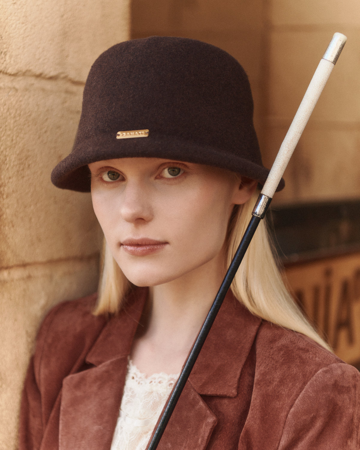 Sombrero Odette marron