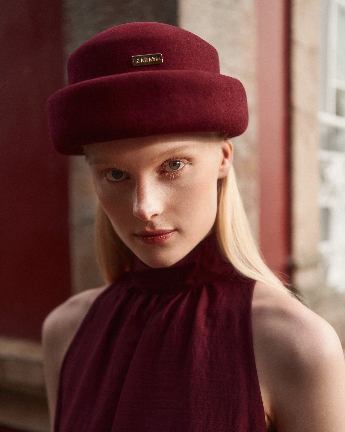Casquette bordeaux Nina