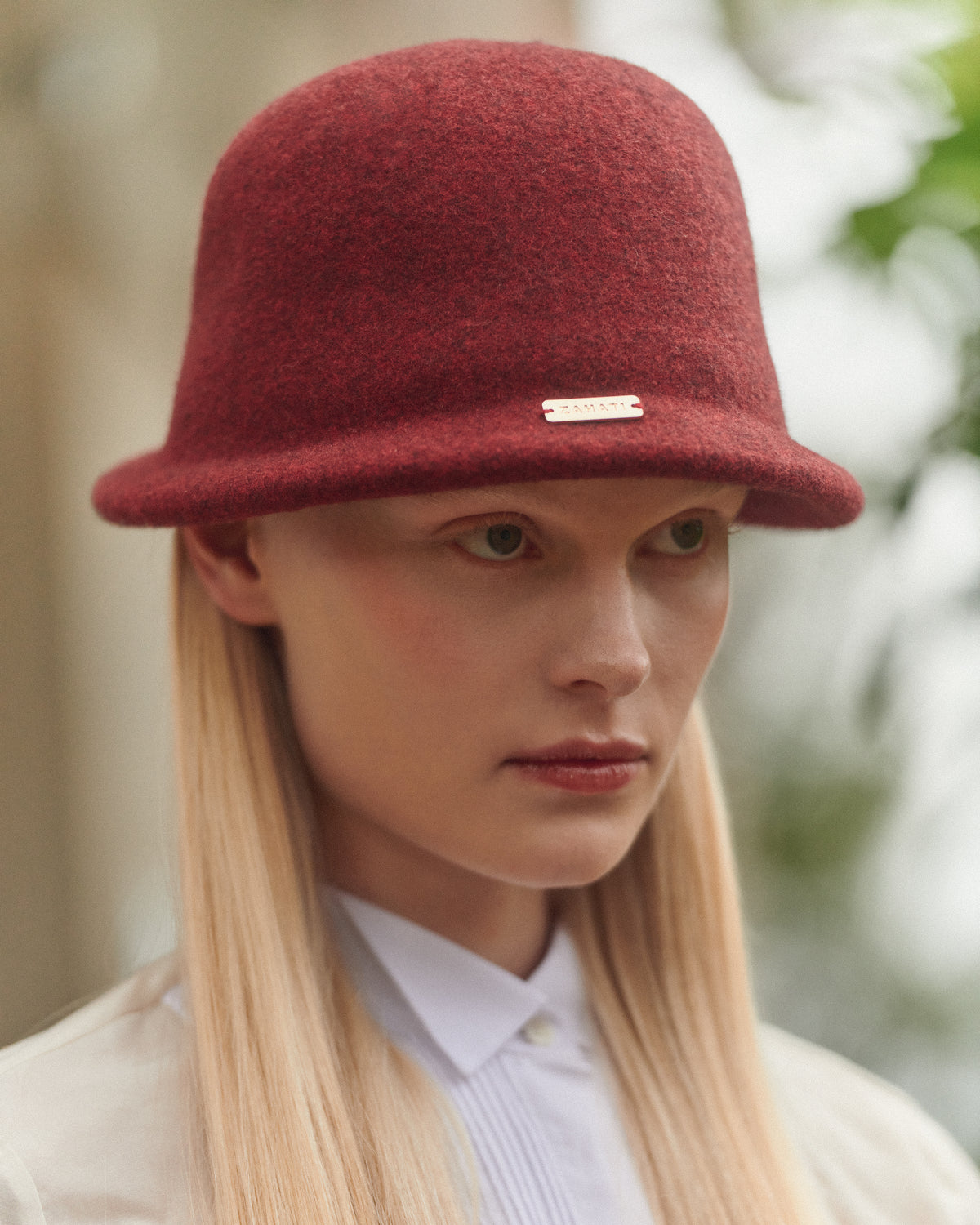 Sombrero Odette burdeos