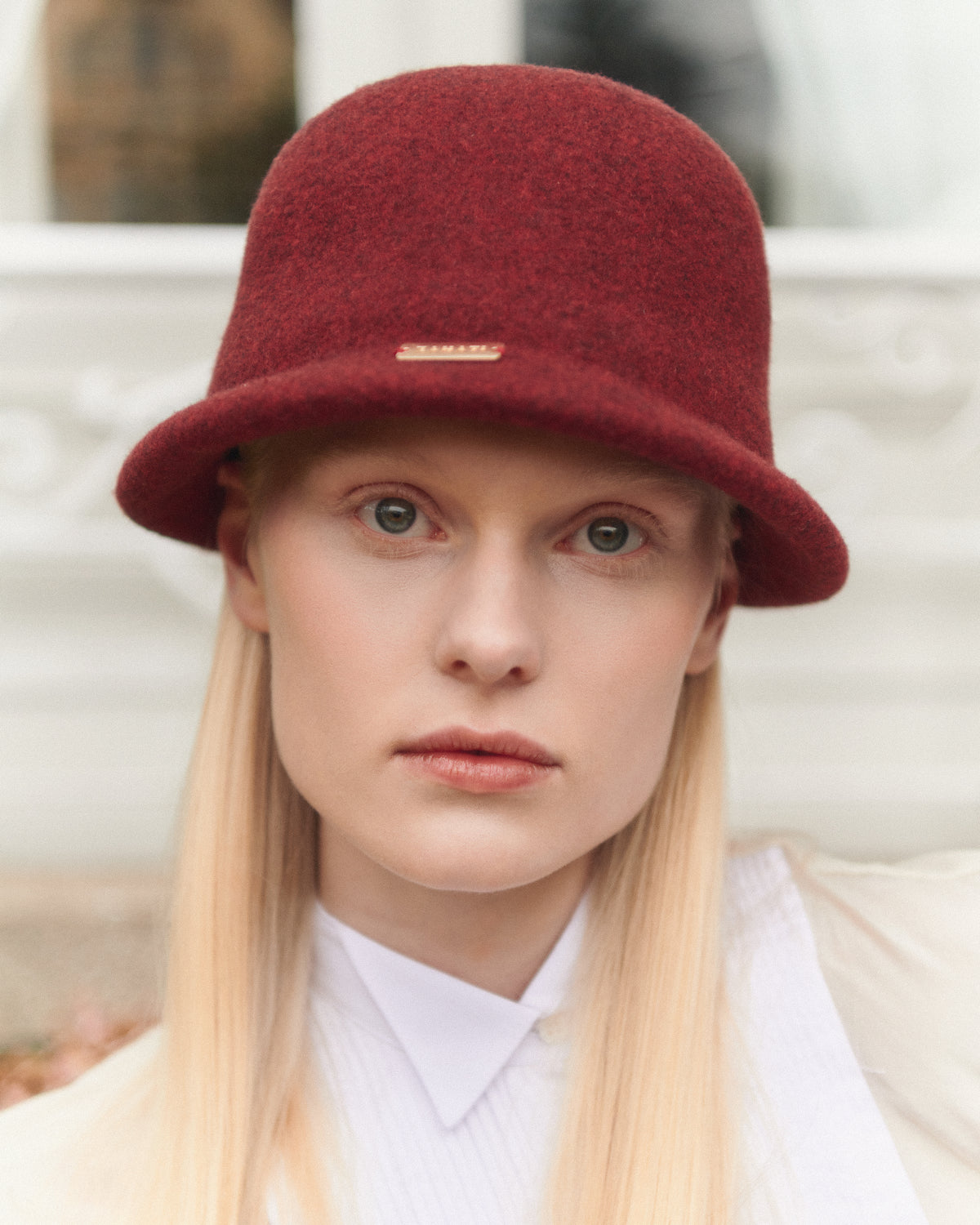 Sombrero Odette burdeos