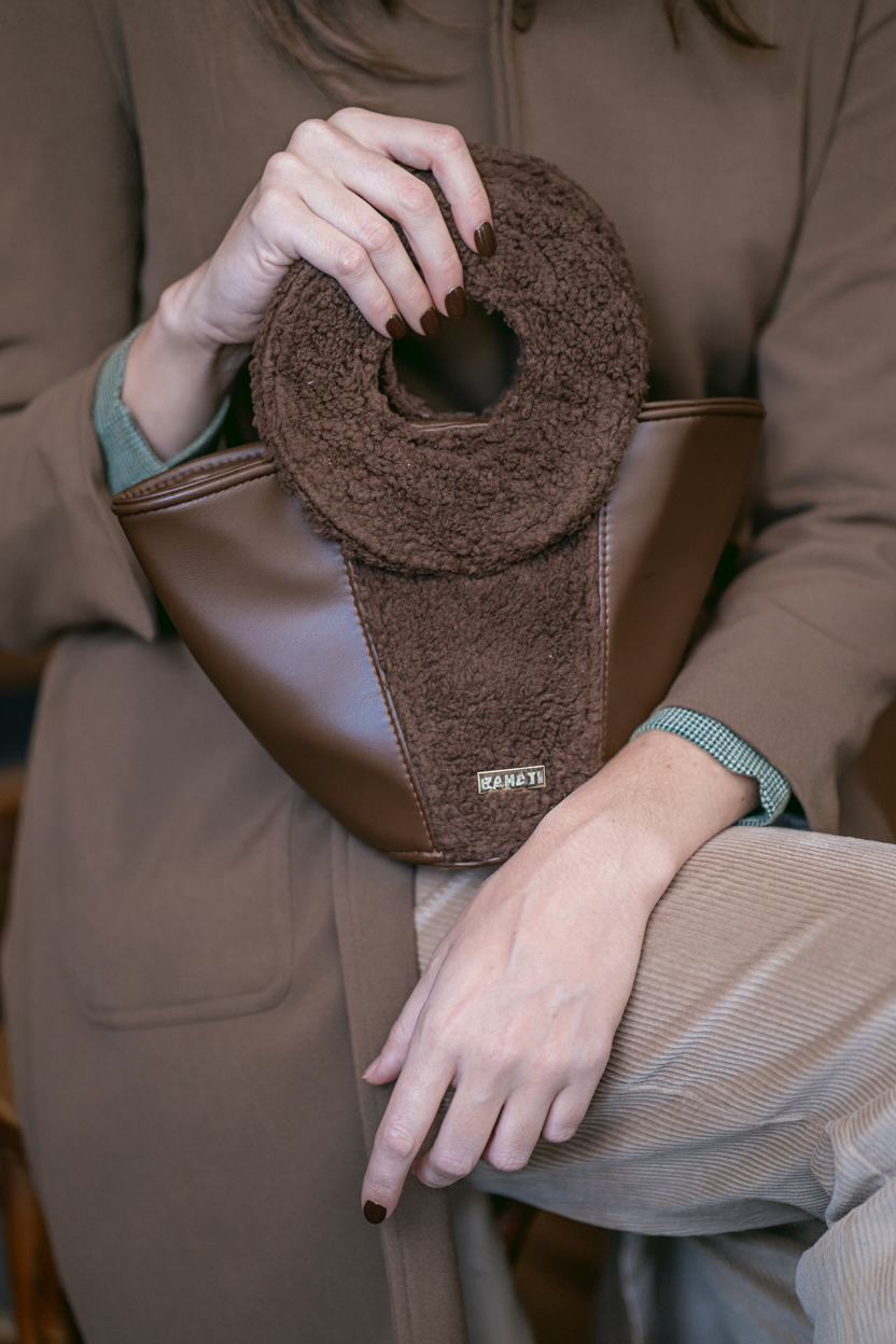 Bolso Poppy Teddy marron