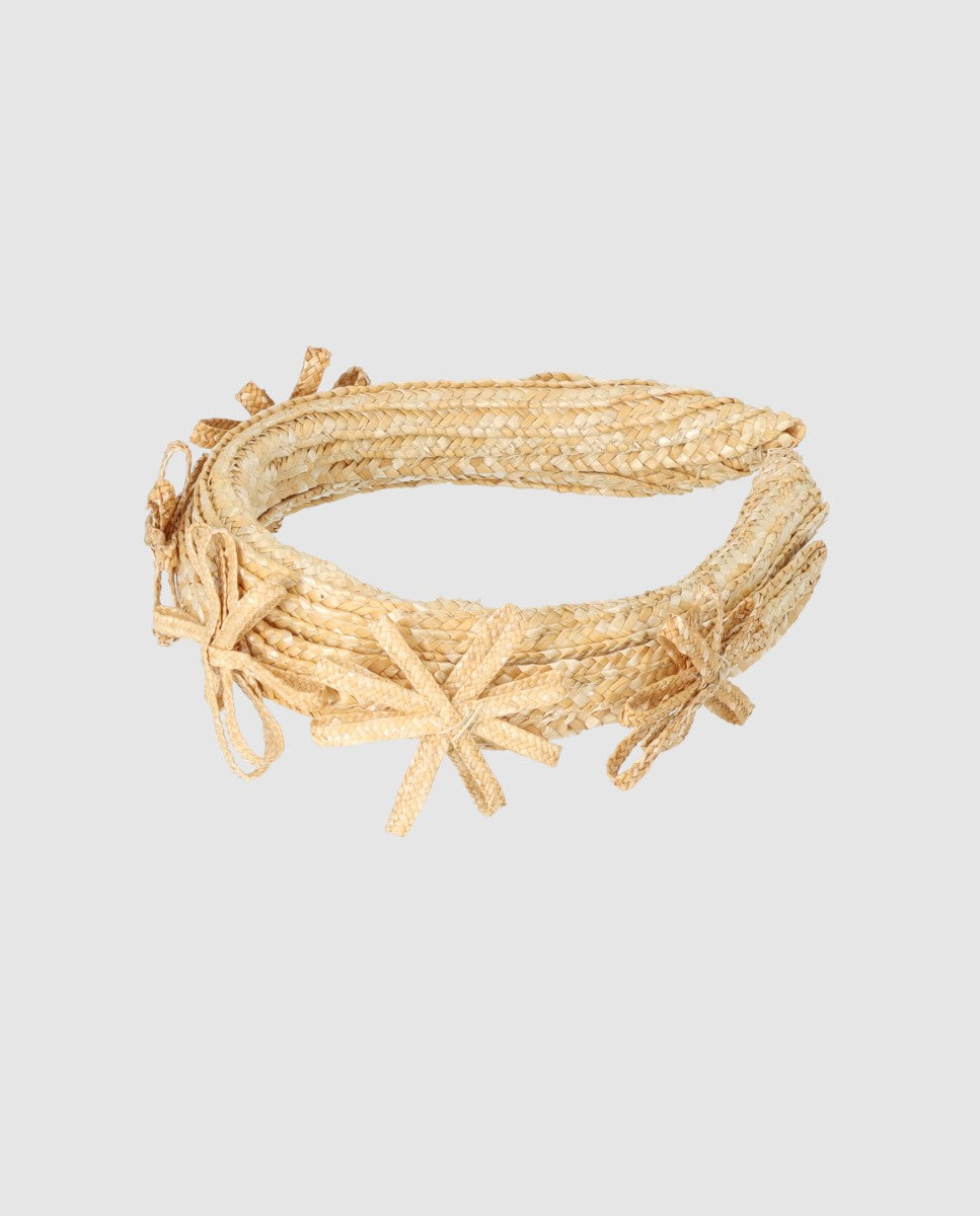 high straw headband