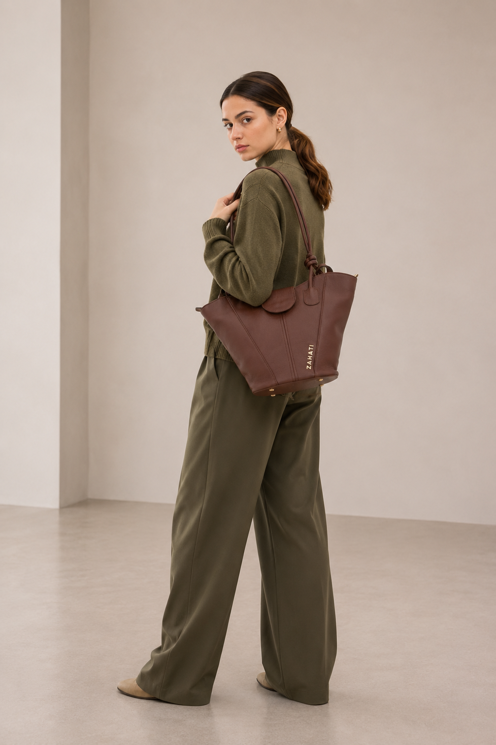 Bolso Duna Mediano Chocolate