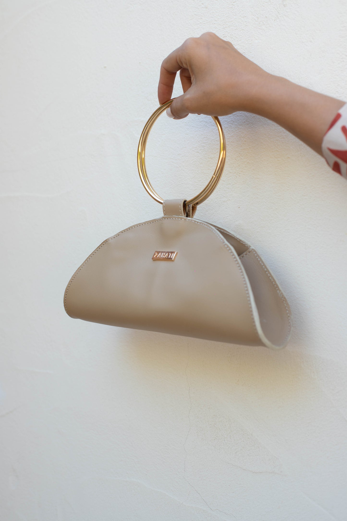 Bolso Moon champagne Mini-piel