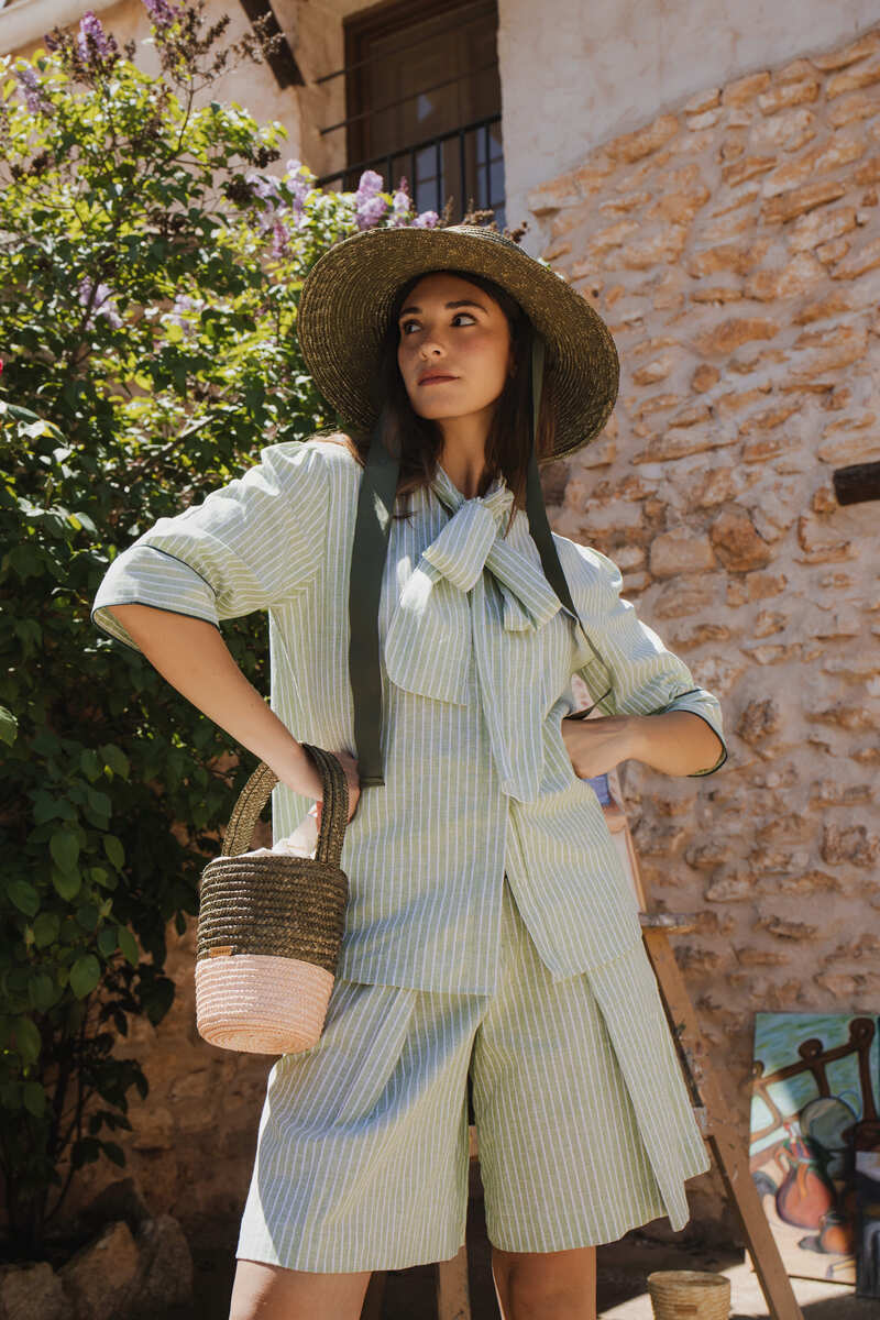 Two-tone camel Josephine bag