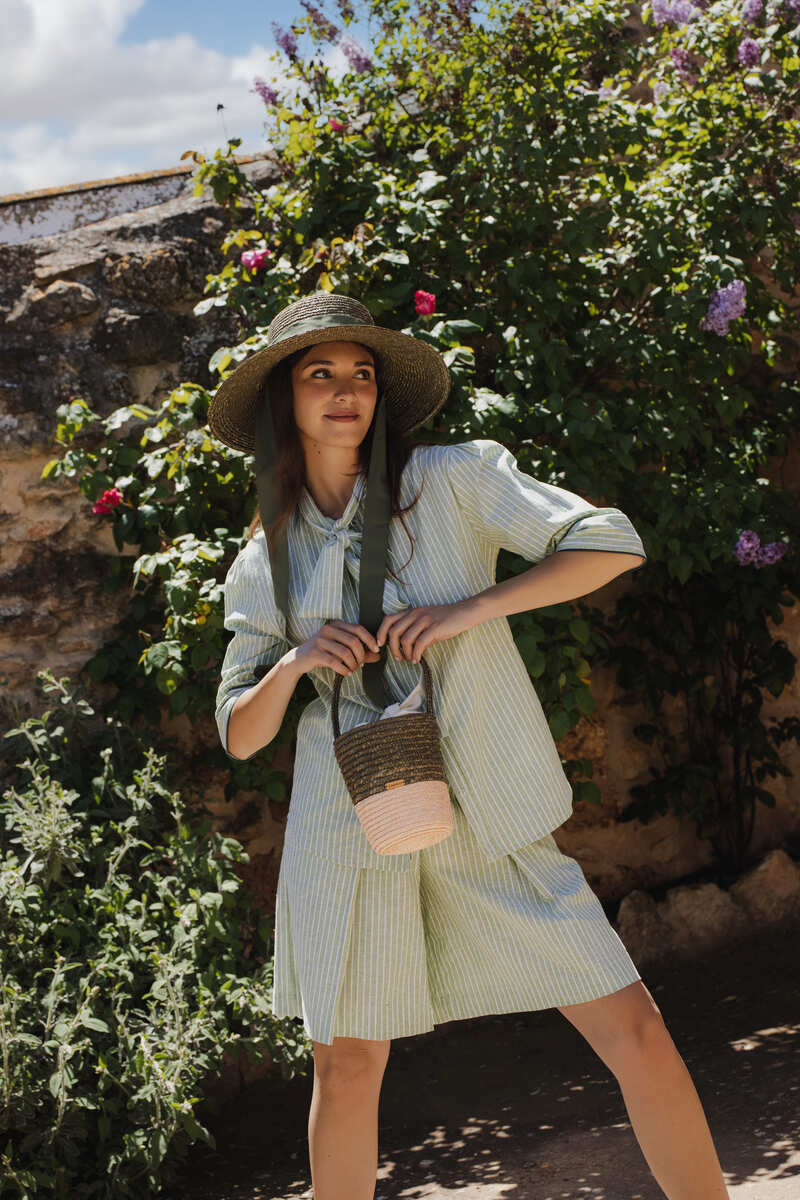 Two-tone camel Josephine bag