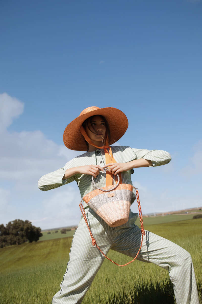 Bolso maxi shelly L tricolor
