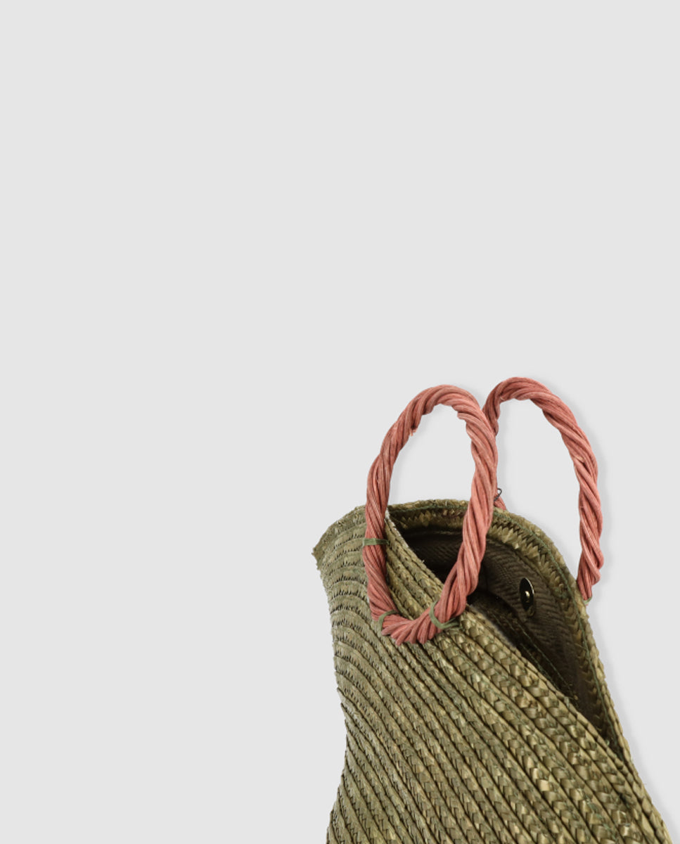 Natural Wheat Straw Mini Hatbag