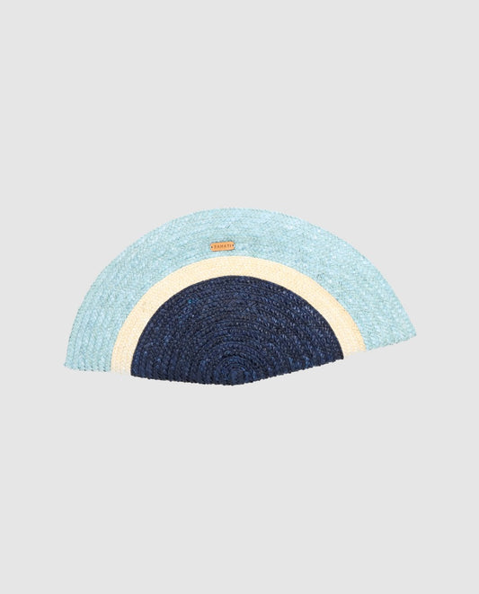 Bolso Abanico Zahati Sun Stripes tricolor baby blue