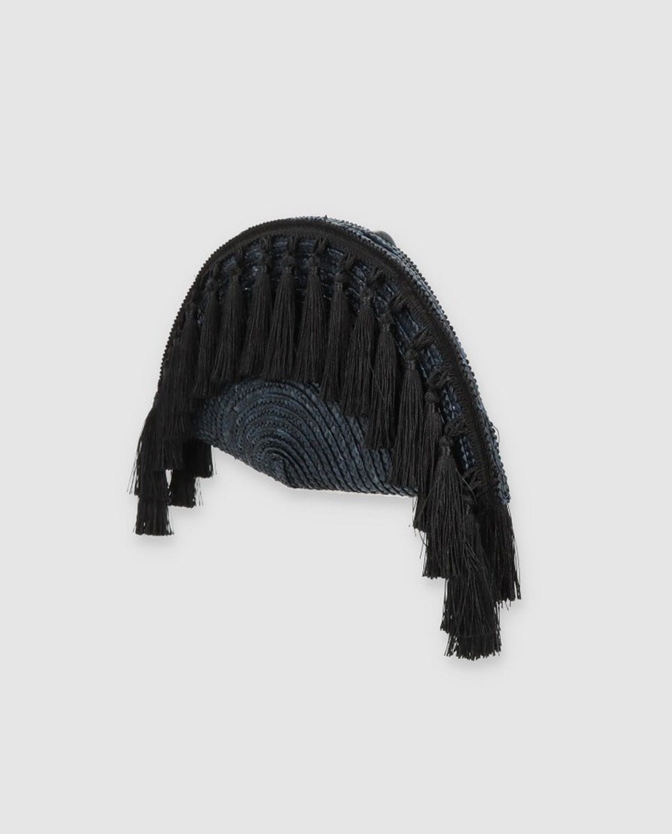 Abanico pom pom negro