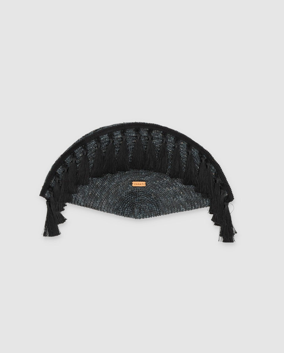 Abanico pom pom negro