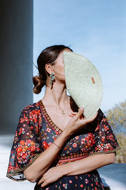 Bolso Abanico Pistacho
