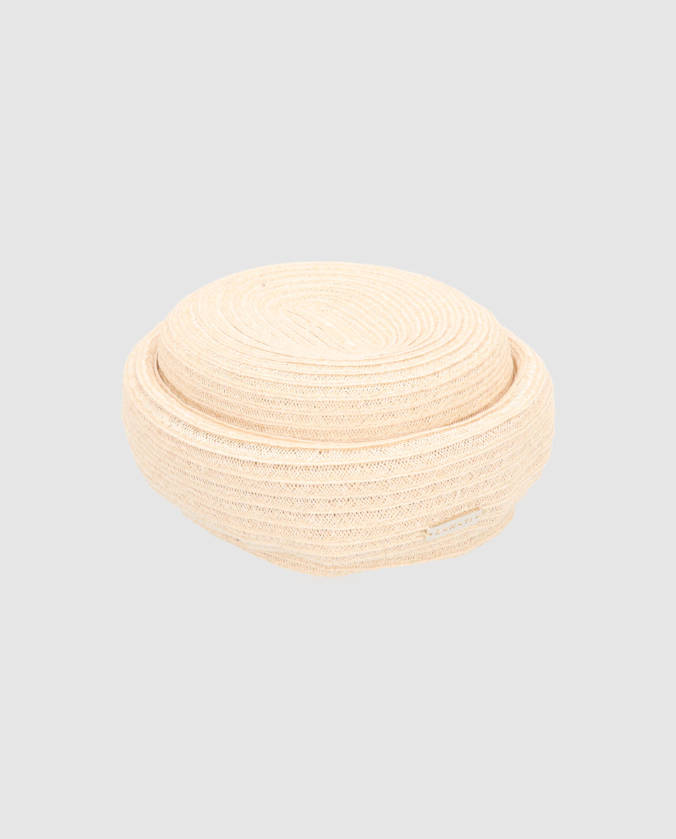 Casquete Josephine blanco roto