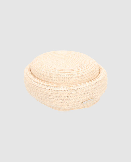 Casquete Josephine blanco roto