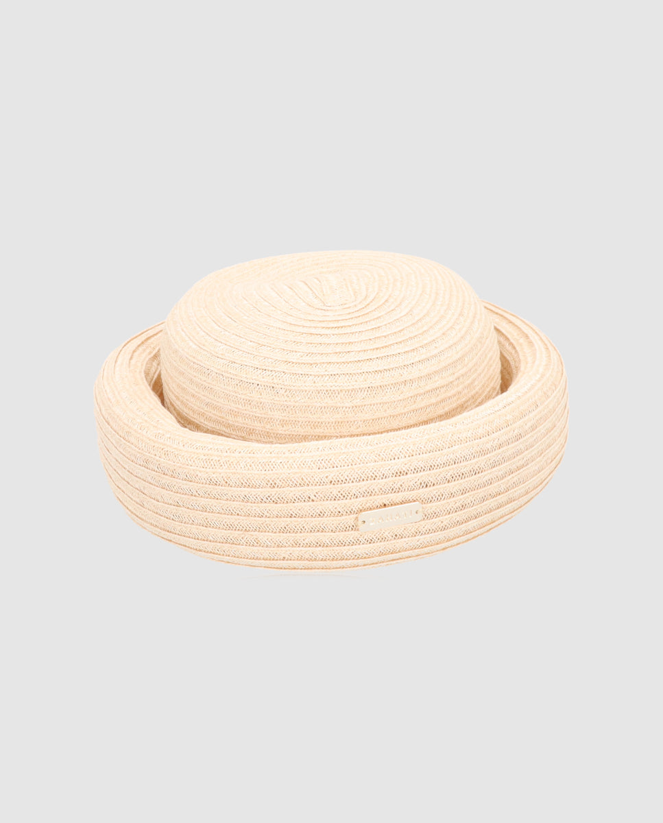 Casquete Holly blanco roto