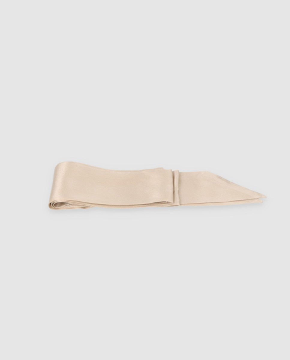 Cinta sombrero seda Yvory-champagne