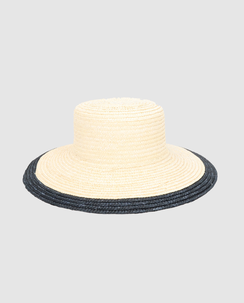 Sombrero Cuchi sisi blanco-negro
