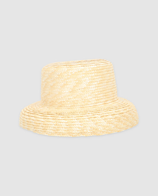 Wheat Straw Curved Cuchi Hat