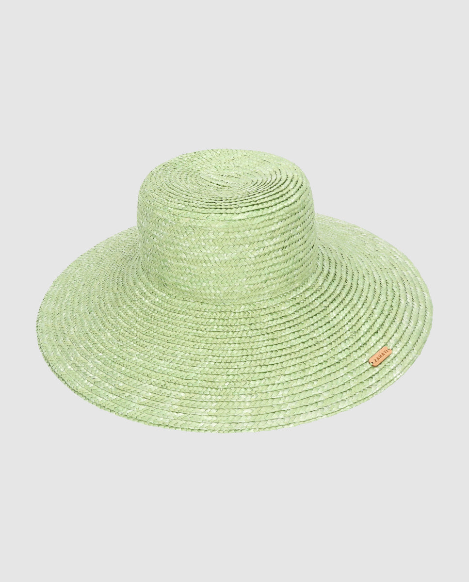 Sombrero de paja Cuchi ala L pistacho