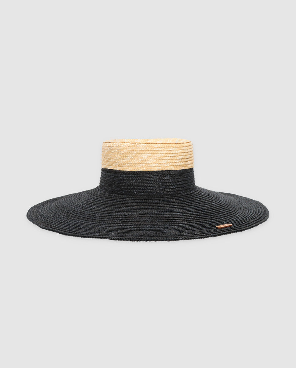 Sombrero Cuchi bicolor negro & natural