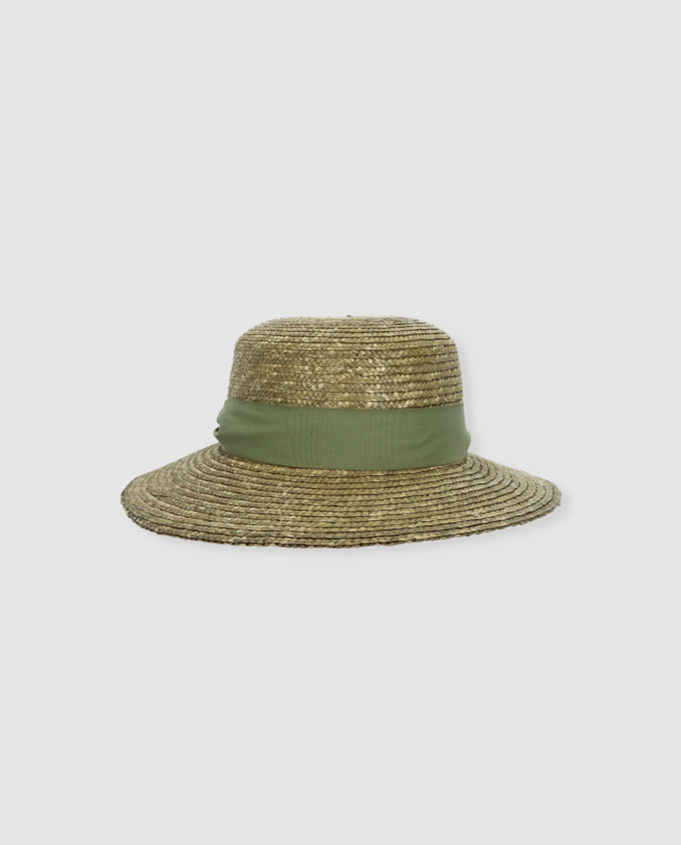 Chapeau Cuchi flow olive avec bord M