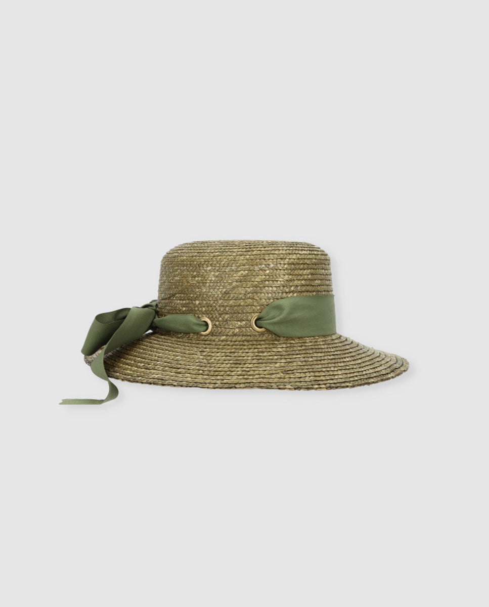 Chapeau Cuchi flow olive avec bord M