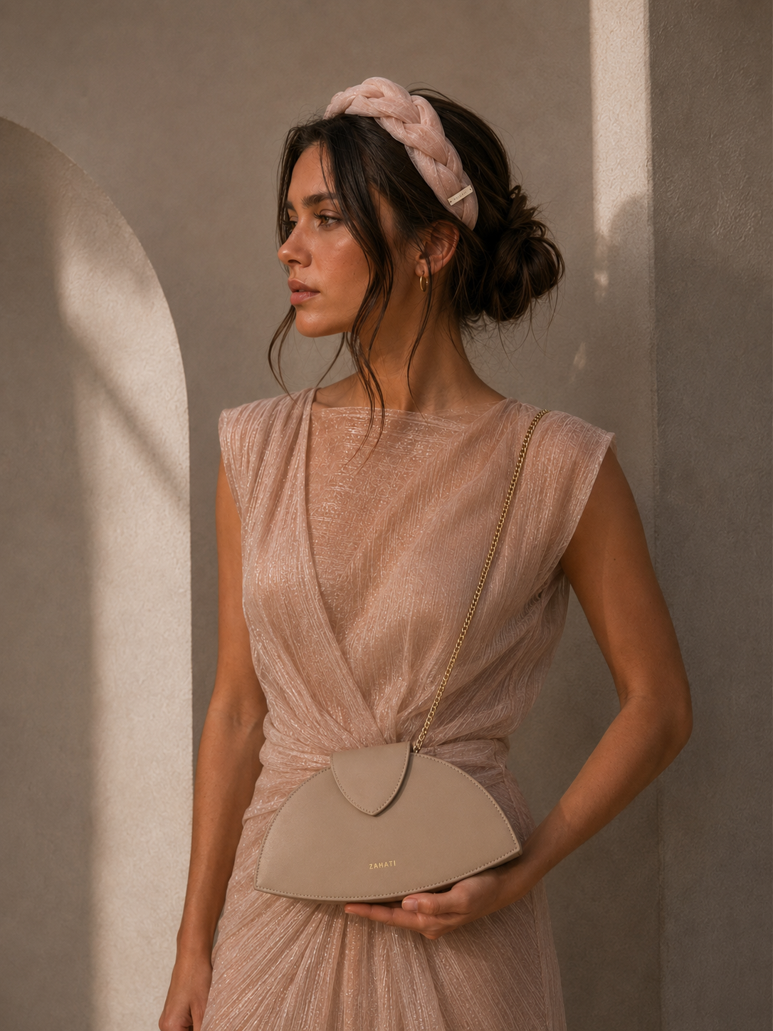 Diadema Tessa Champagne