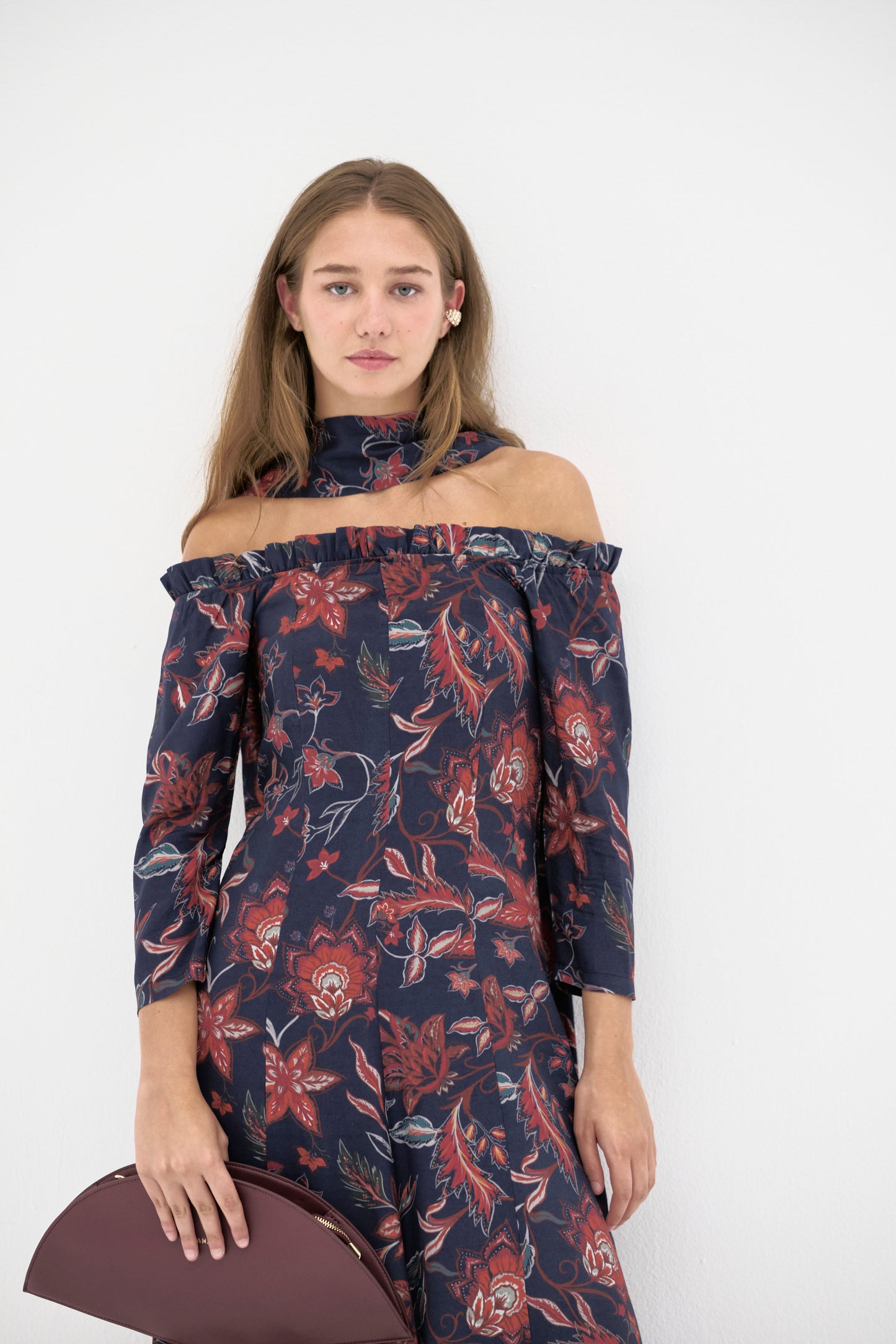 Abanico Lissé Burdeos