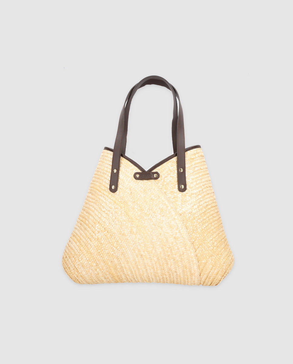 Bolso Tote Maxi Petalo natural