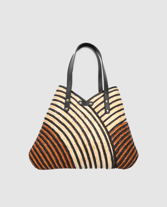 Bolso Tote Maxi Petalo tricolor