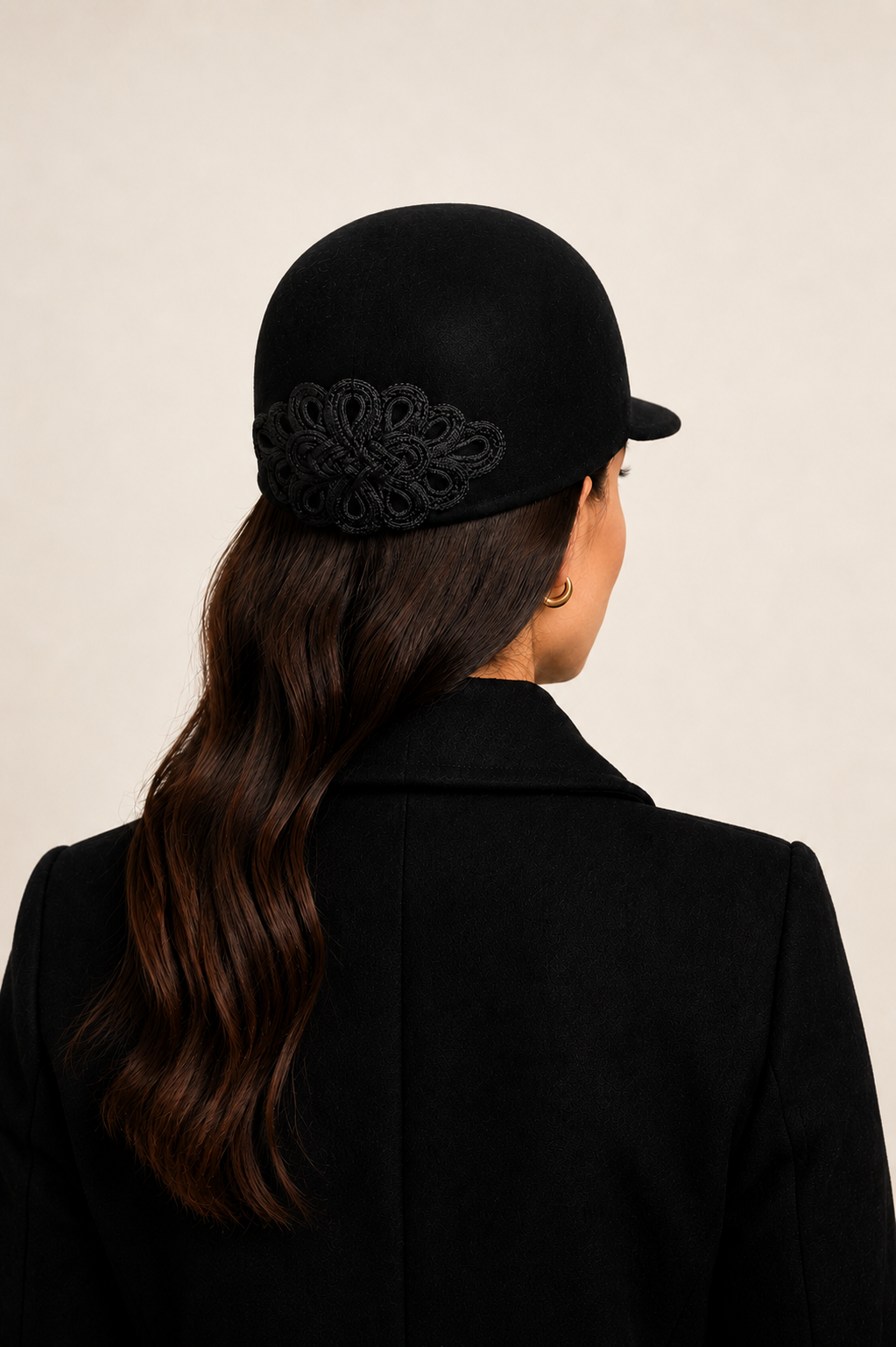 Gorra Anne alamar negra