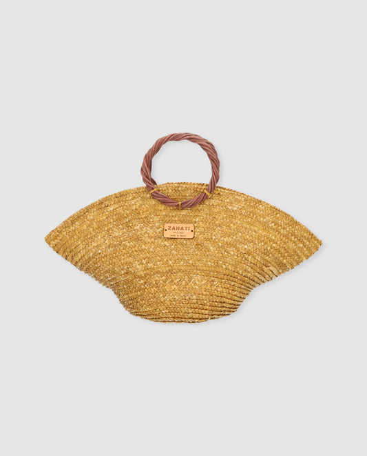 Gold mini hat bag