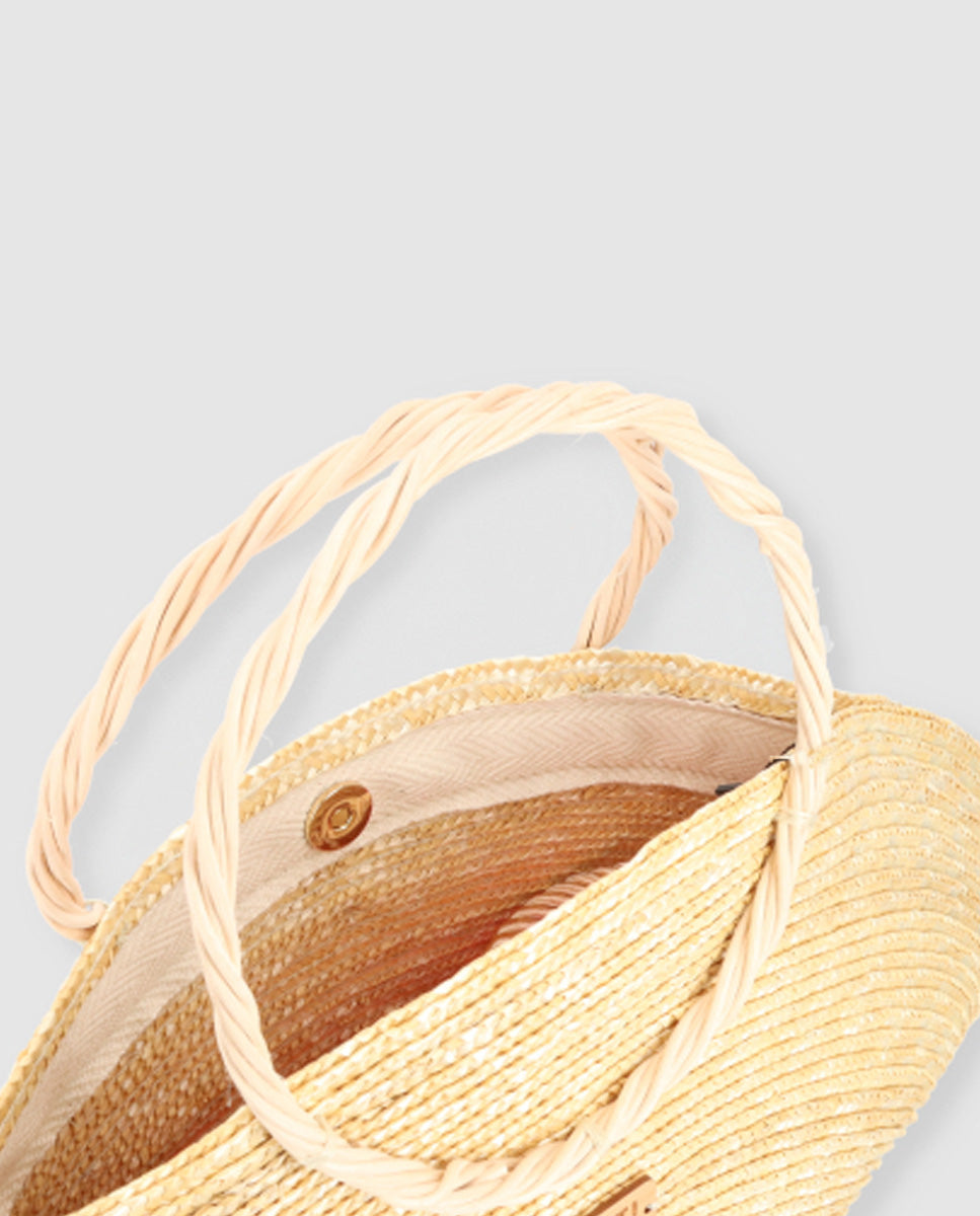 Hatbag M de paja de trigo