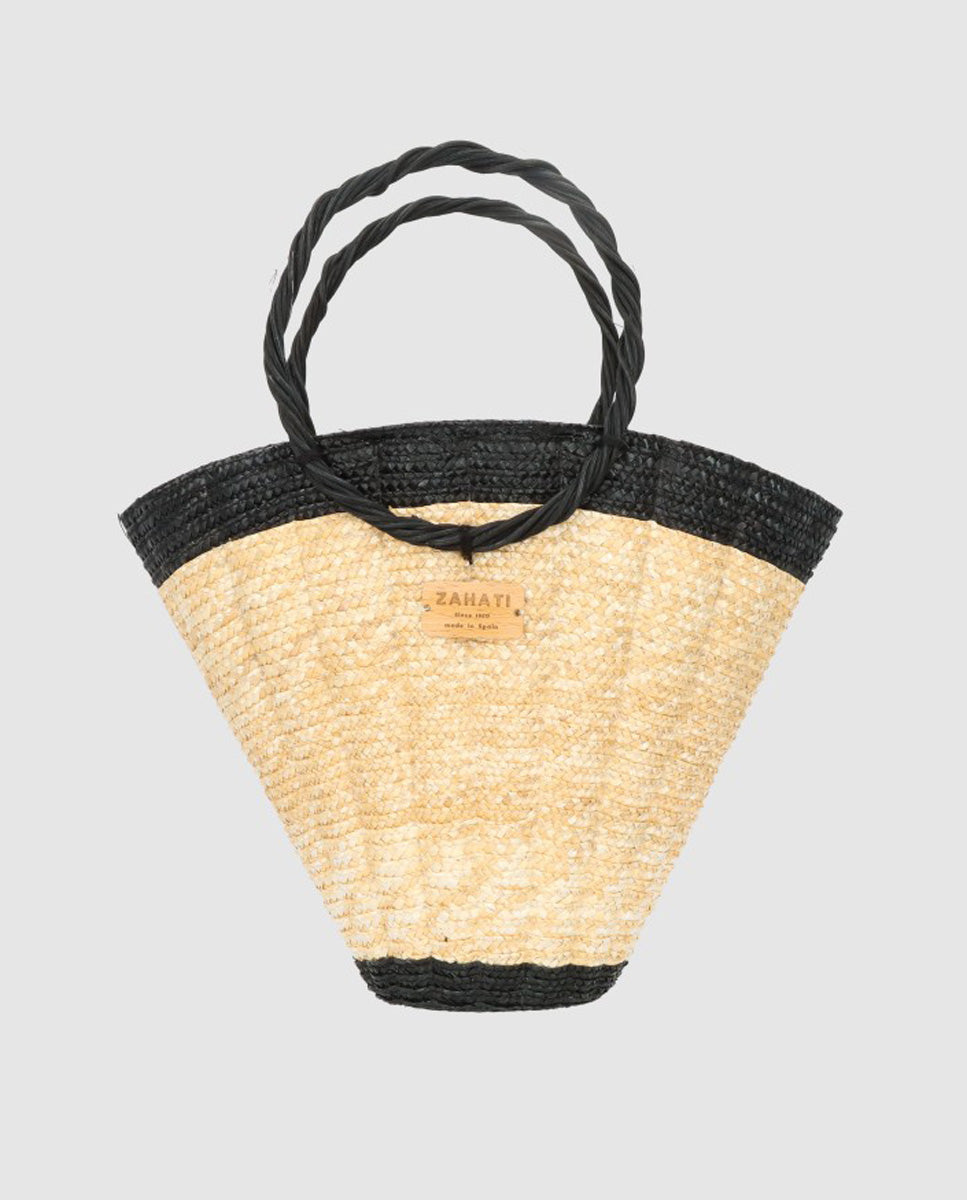 Bolso maxi shelly L bicolor negro