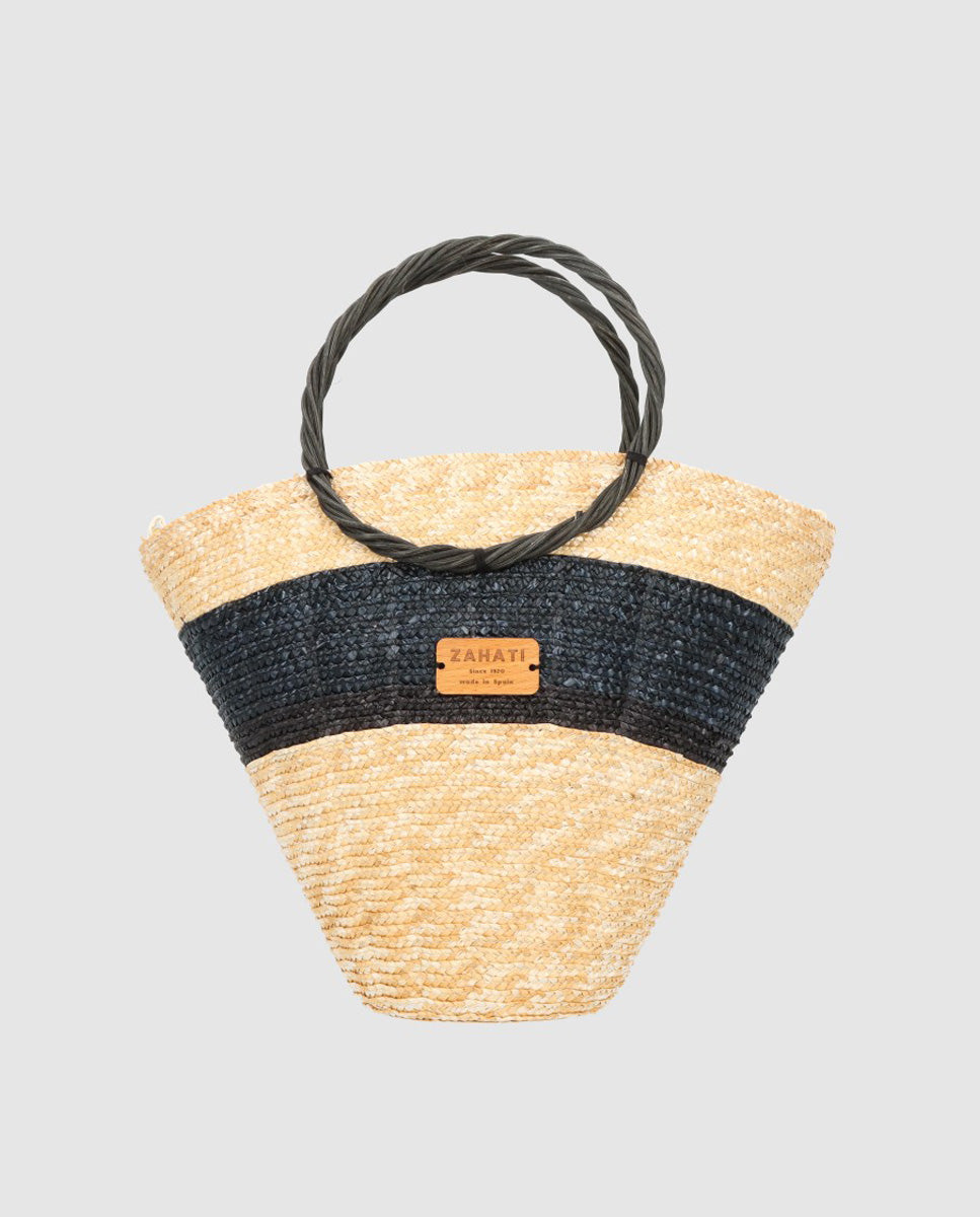 Bolso maxi shelly L bicolor negro