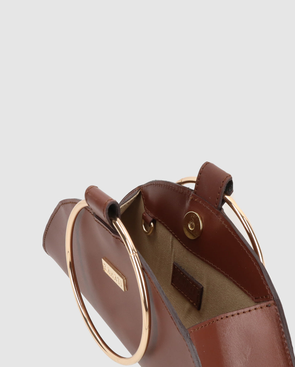 Bolso Moon chocolate Mini-piel