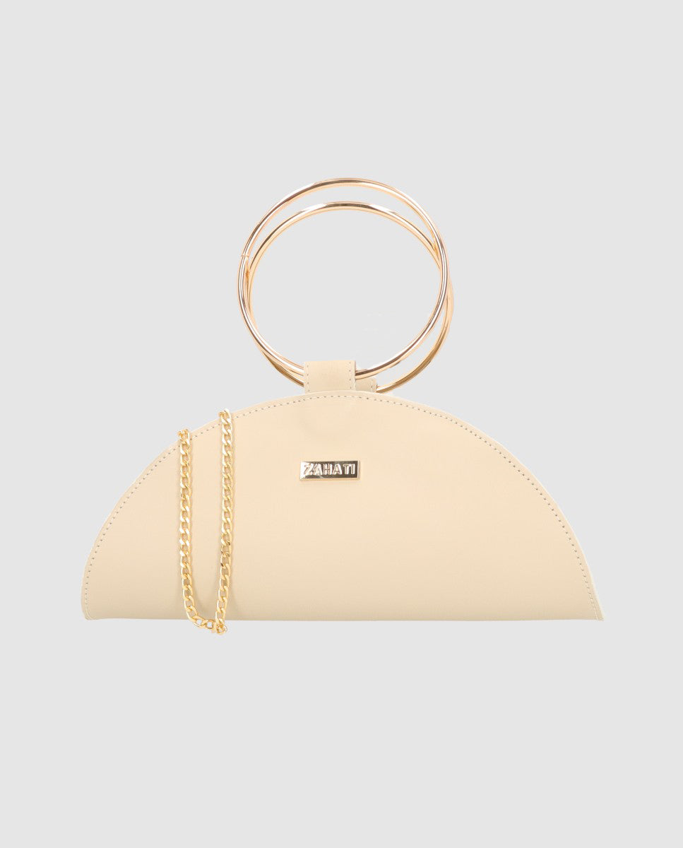 Bolso Moon champagne Mini-piel