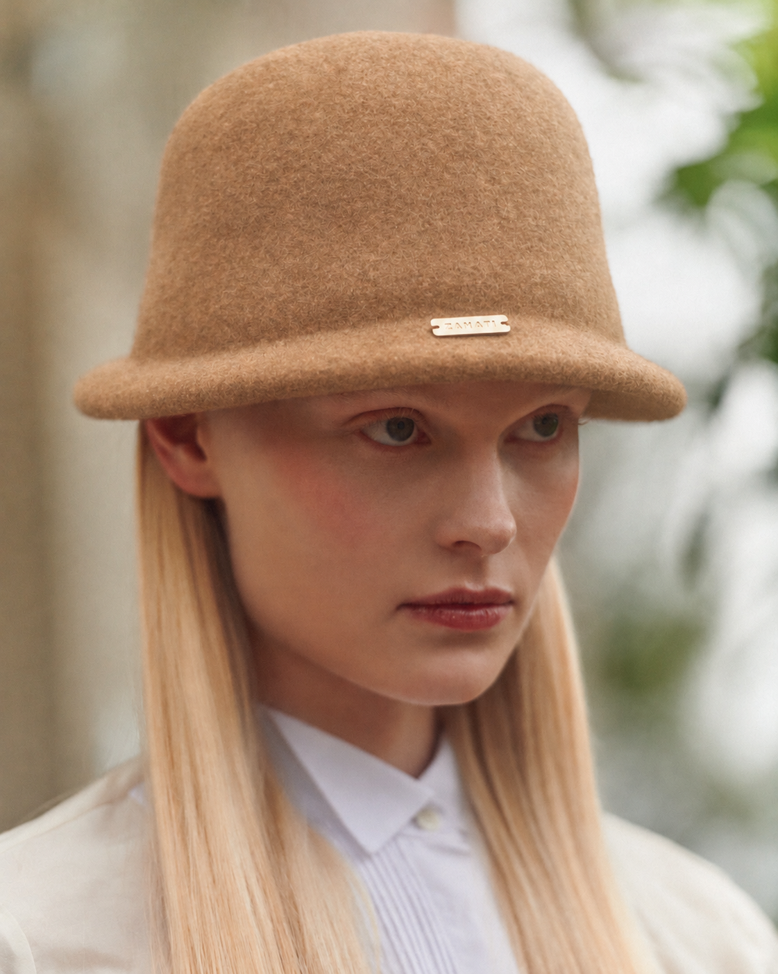 Sombrero Odette camel claro
