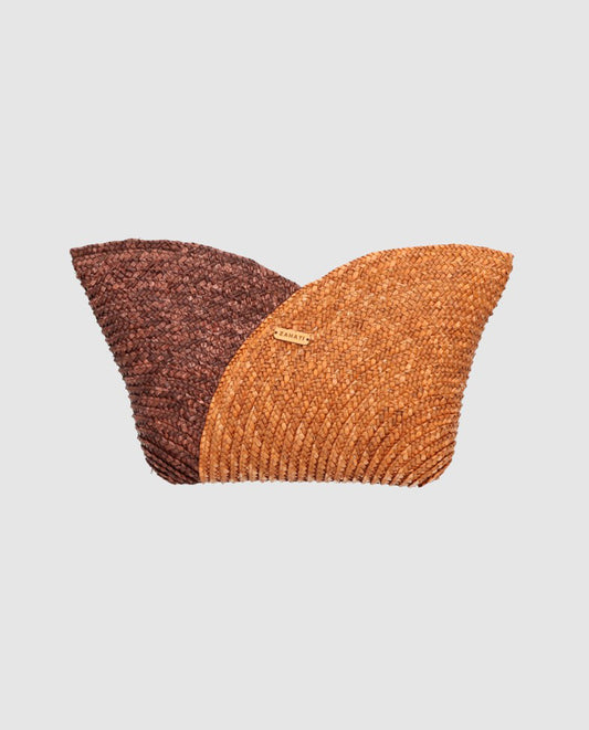 Petalo Clutch bicolor Bronze