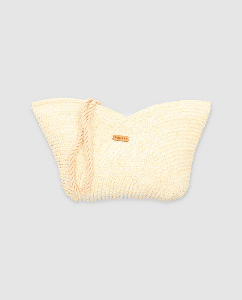 Cartera Petalo M blanco roto