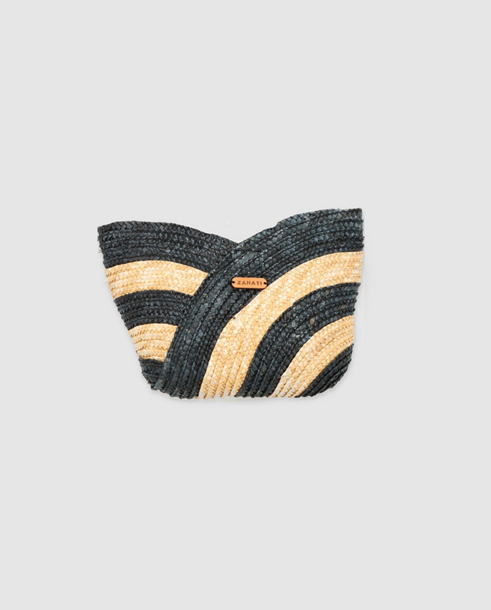 Cartera Petalo Mini cebra